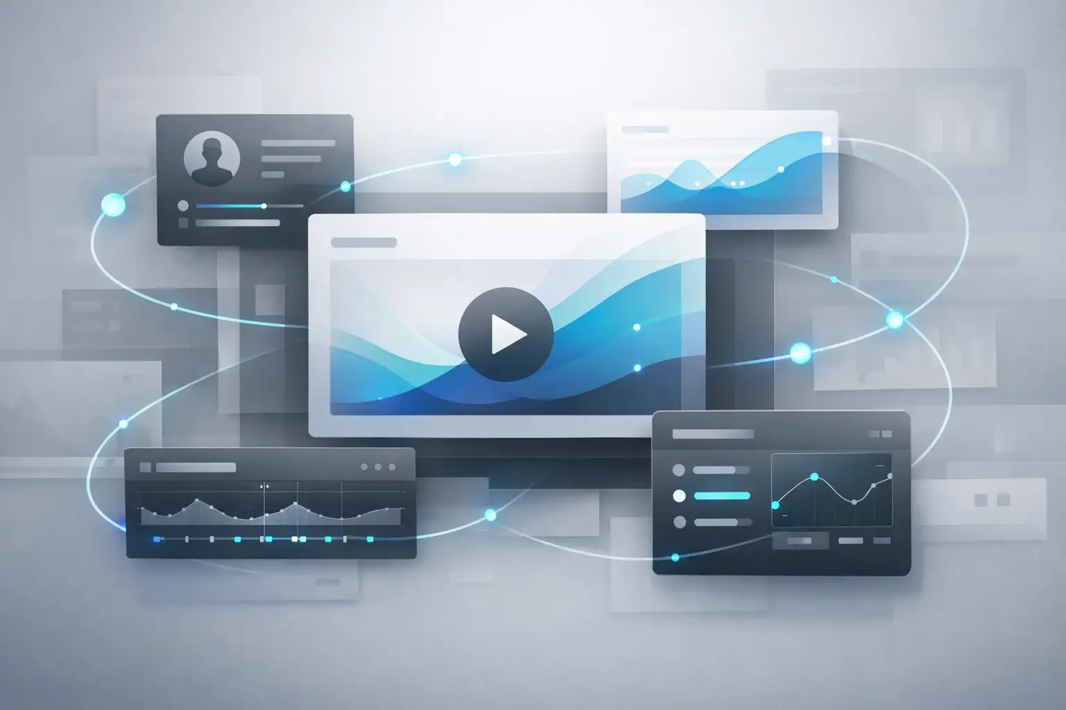 Abstract product team demo preview scene